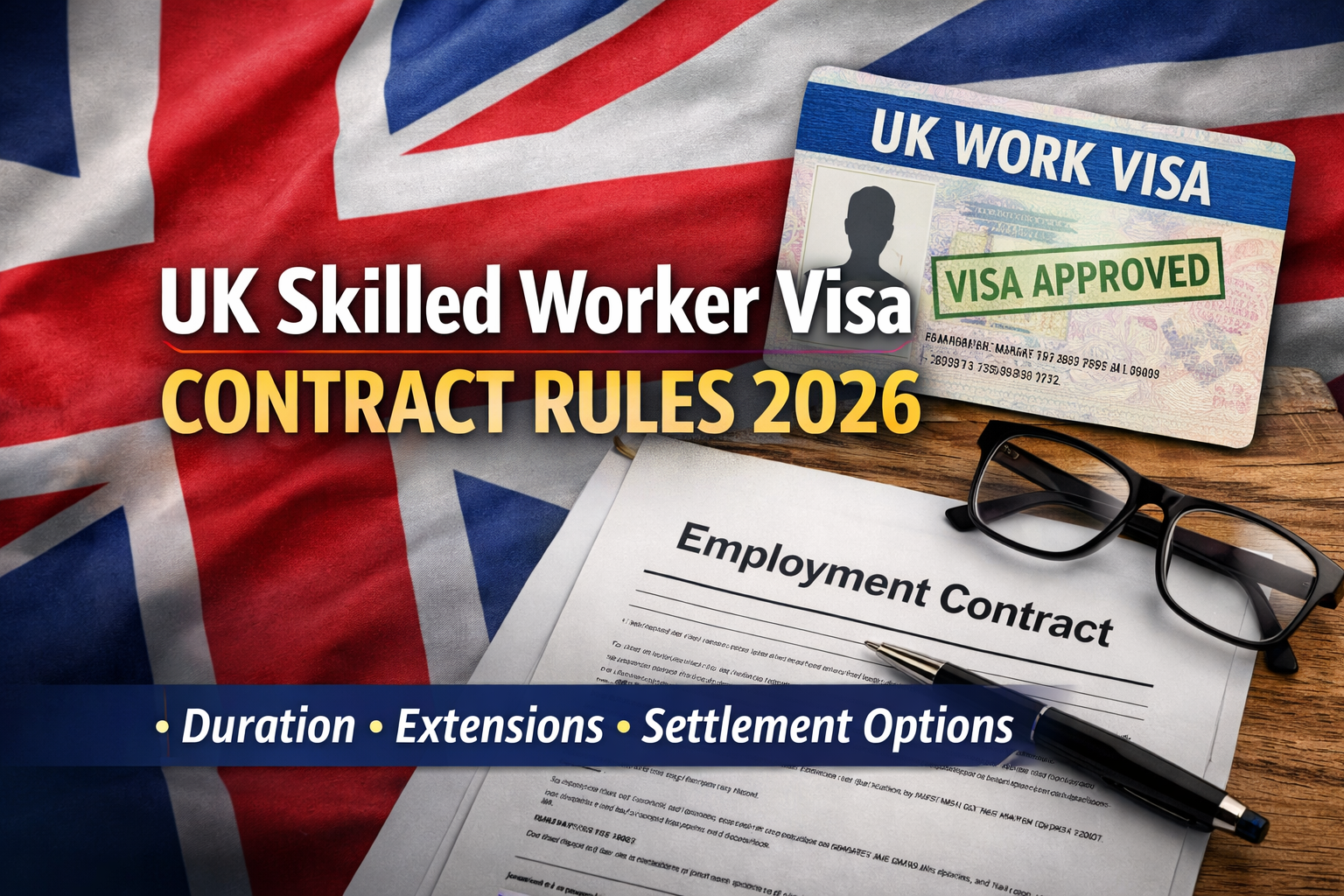 A concise guide to the UK Skilled Worker Visa contract duration rules for 2026, covering eligibility criteria, minimum and maximum job contract length requirements, and key compliance points for employers and visa applicants.